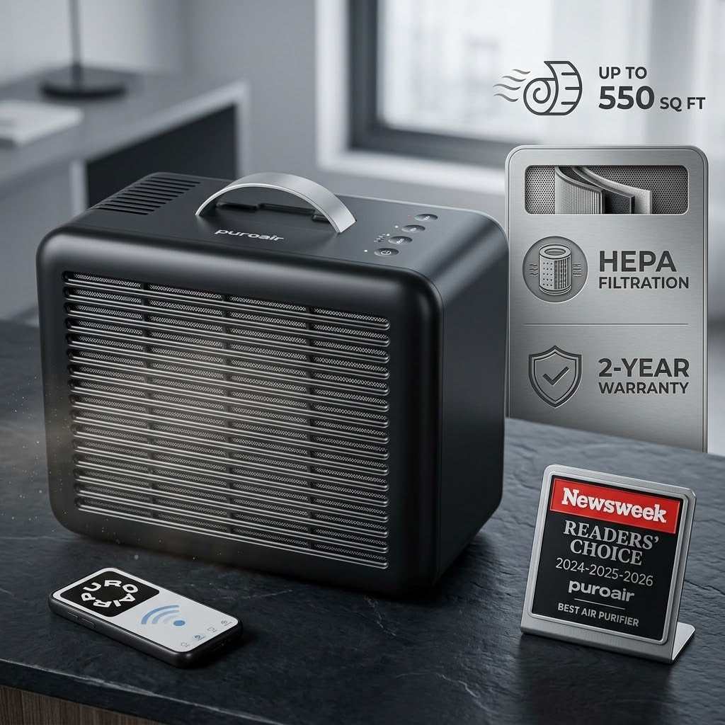 PuroAir 100i HEPA Air Purifiers for Home Pets - Covers 550 sq ft
