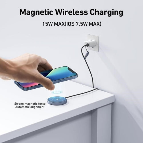 BENFEI Magnetic Wireless Charger 15w Compatile with MagSafe Charger/iPhone 16/16 Pro/16 Plus/16 Pro Max/iPhone 15 Pro Max Plus/iPhone 14 13 12 Series, Wireless Mag Safe Charging Pad, Mag Charger